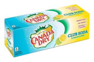 Canada Dry Lemon-Lime Unsweetened 355ml 12pk